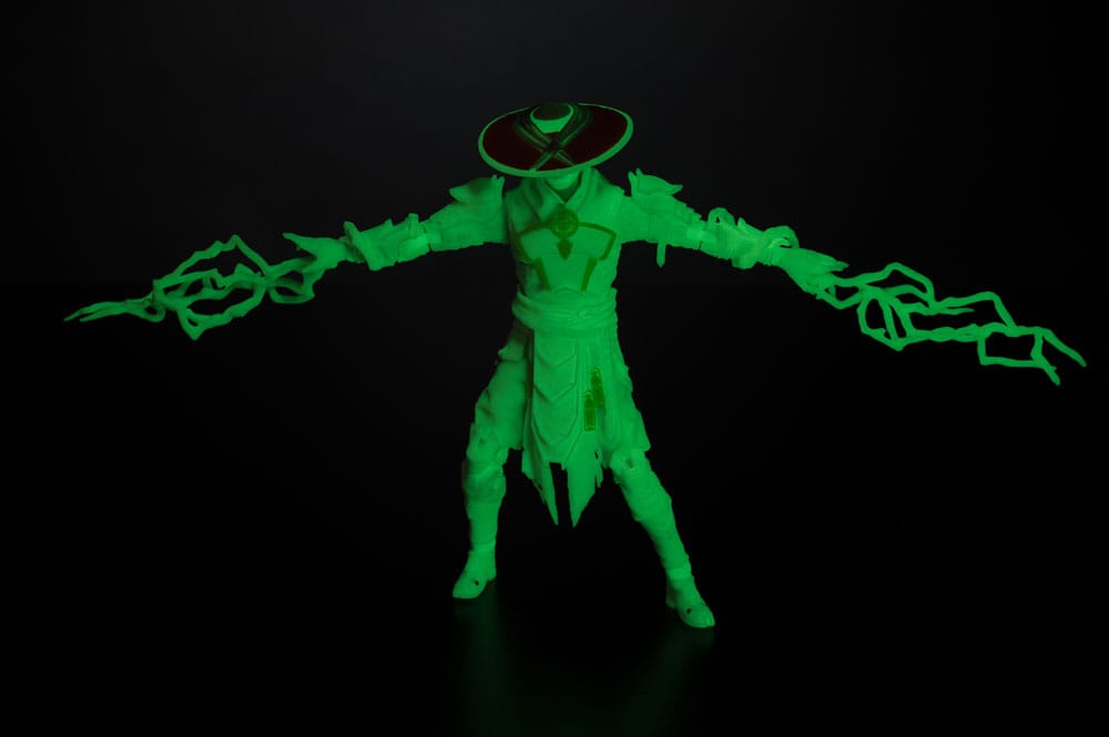 Mortal Kombat Action Figure Glow in the Dark Edition Raiden (Gold Label) 18 cm