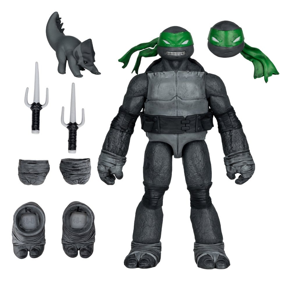 Teenage Mutant Ninja Turtles Page Punchers Action Figure (Black White & Green) (Red Platinum Edition) 13 cm