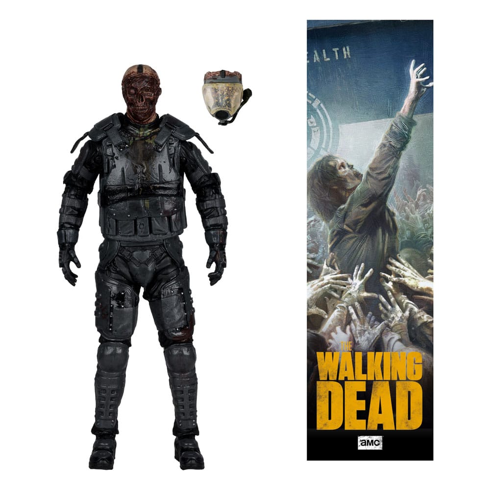 The Walking Dead Action Figure Gas Mask Zombie (Season 4) 13 cm