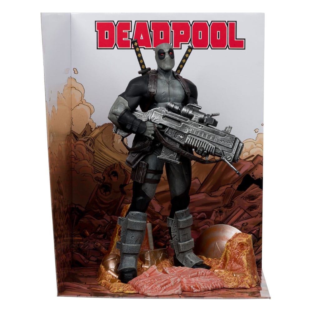 Marvel Collection PVC Statue 1/6 Deadpool (Deadpool #1)(Grey Suit Chase) 27 cm - Damaged packaging