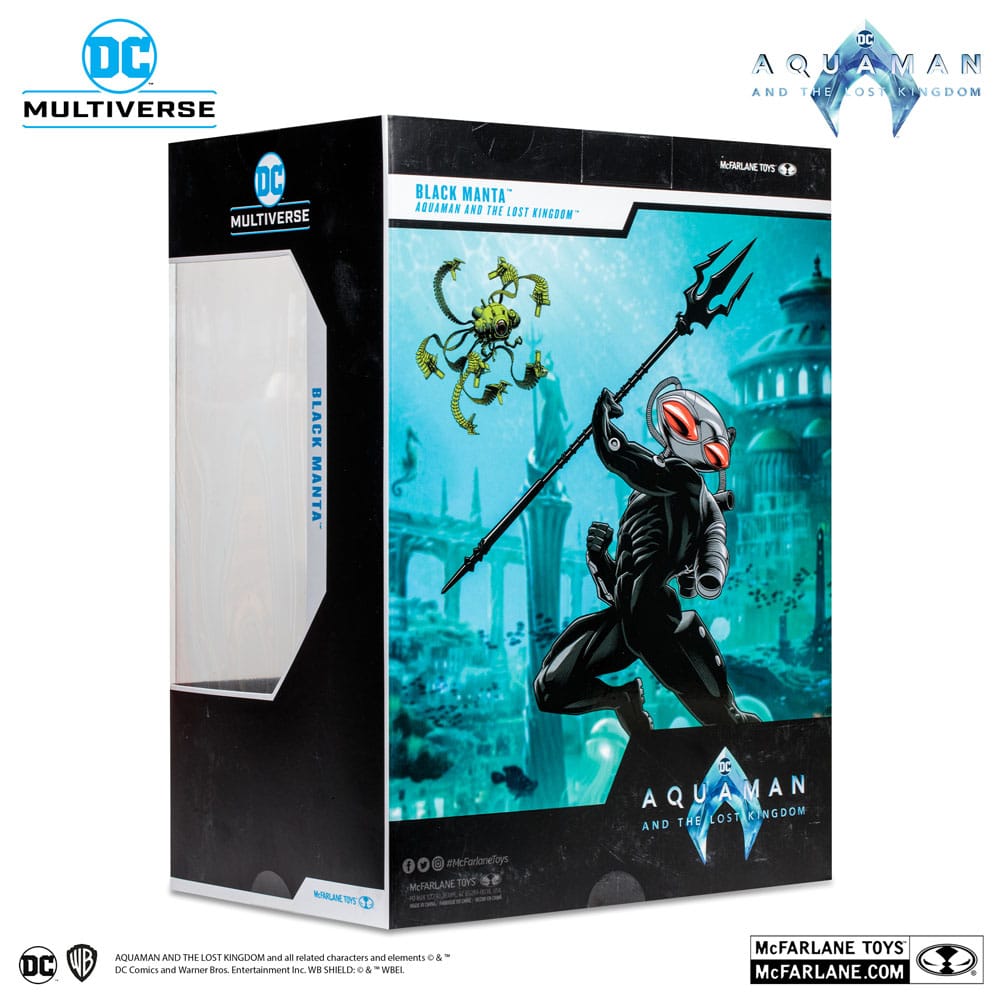 Aquaman and the Lost Kingdom DC Multiverse Megafig Action Figure Black Manta 30 cm - Damaged packaging