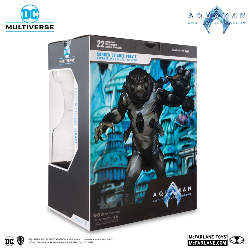 Aquaman and the Lost Kingdom DC Multiverse Megafig Action Figure Sunken Citadel Pirate 30 cm - Damaged packaging