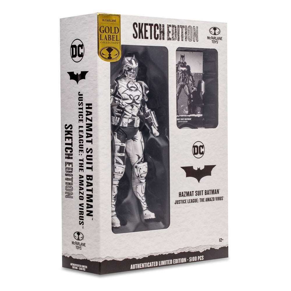 DC Multiverse Action Figure Hazmat Suit Batman (Line Art) (Gold Label) 18 cm