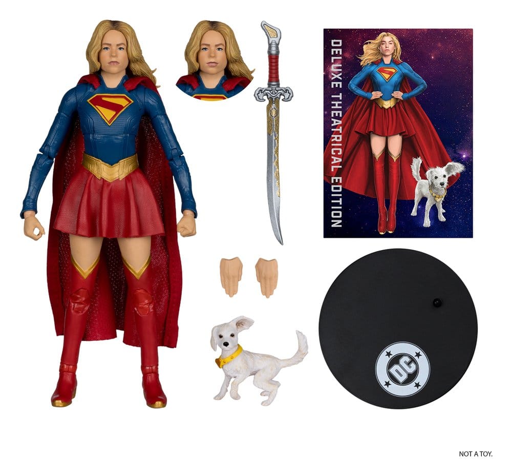 Supergirl (2026) DC Theatrical Deluxe Edition Action Figure Supergirl & Baby Krypto 17 cm