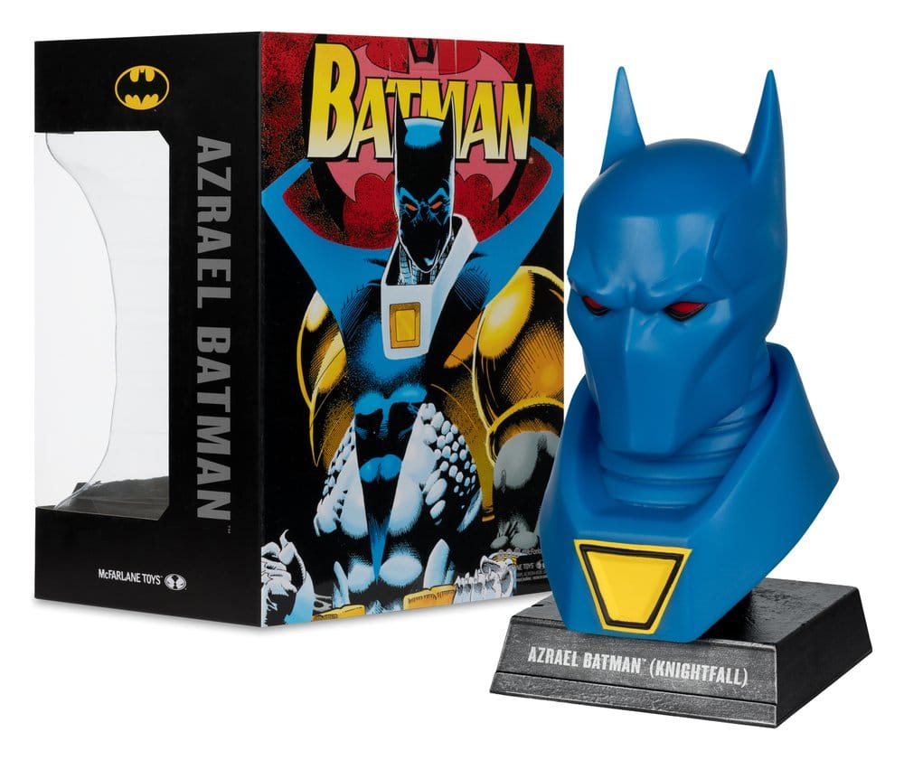 Batman DC Direct Mini-Replica 1/3 Azrael Batman Mask (Batman: Knightfall) (Gold Label Collection) 18 cm - Damaged packaging