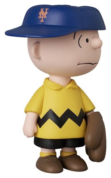 MLB × Peanuts UDF PVC Figure New York Mets Charlie Brown 9 cm