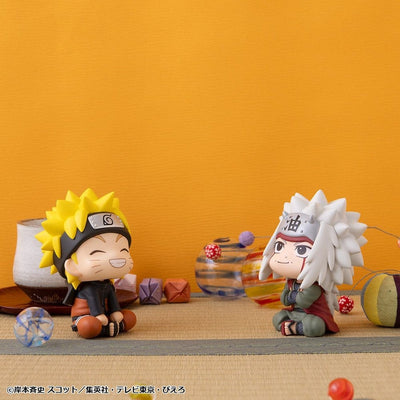 Naruto Shippuden Look Up PVC Figures 2-Pack Naruto Uzumaki Smile Ver. & Jiraiya 11 cm (with gift)