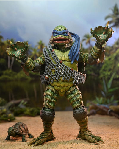 Universal Monsters/Teenage Mutant Ninja Turtles Action Figure Leonardo as the Creature 18 cm