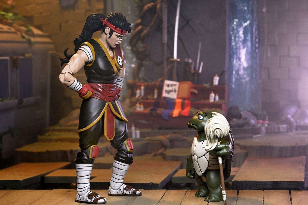 Teenage Mutant Ninja Turtles: The Last Ronin Action Figure Ultimate Casey Marie with Baby Odyn & Uno 17 cm