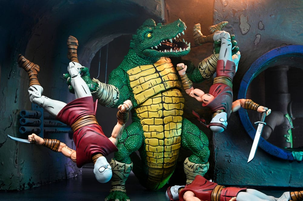 Teenage Mutant Ninja Turtles (Mirage Comics) Action Figure Leatherhead 21 cm - Damaged packaging