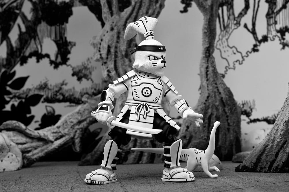 Usagi Yojimbo Action Figure Samurai Usagi Yojimbo (Black & White) 18 cm