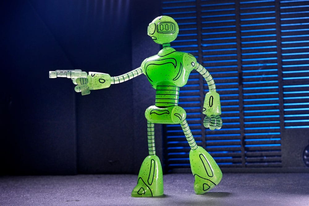 Teenage Mutant Ninja Turtles (Mirage Comics) Action Figure Transmat Fugitoid GID 18 cm