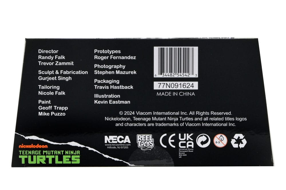 Teenage Mutant Ninja Turtles Action Figure Foot Assassin Black and White 18 cm