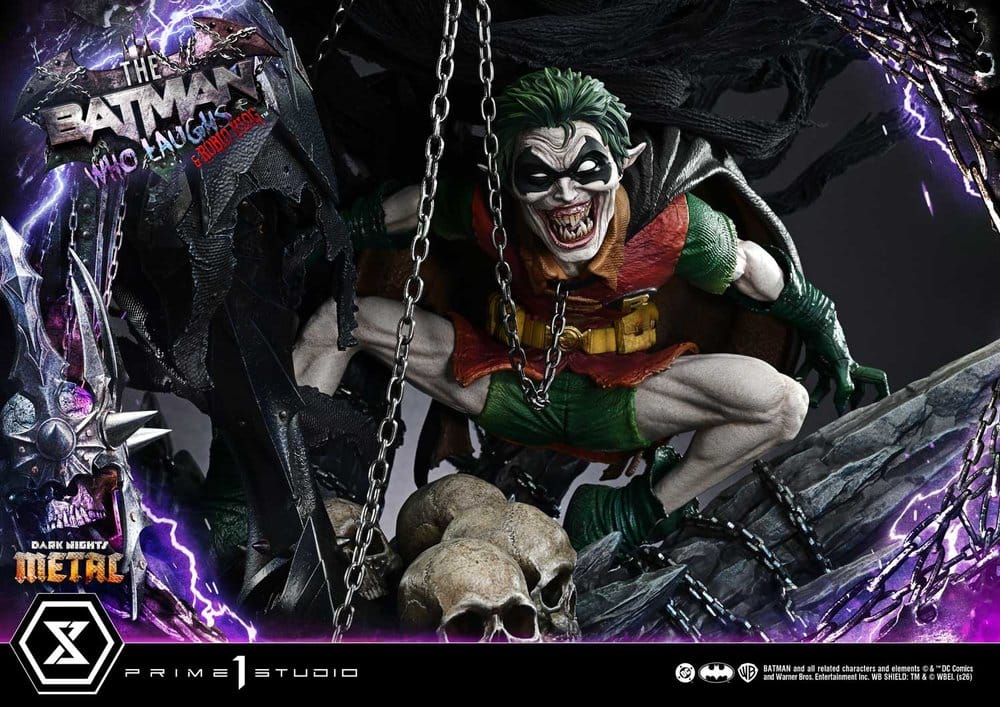 DC Comics Museum Masterline Statue 1/3 Dark Nights: Death Metal The Batman Who Laughs & Robin King 85 cm