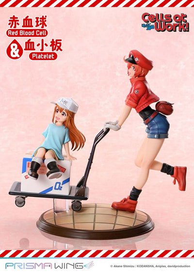 Cells at Work Prisma Wing PVC Statue Red Blood Cell & Platelet 26 cm