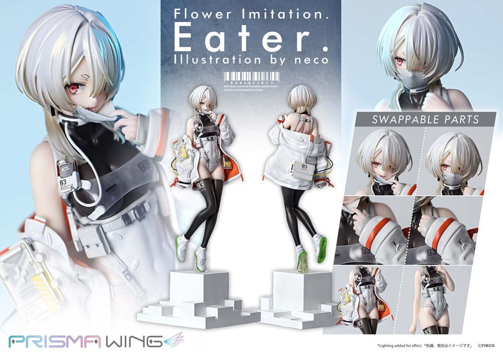 Flower Imitation Prisma Wing PVC Statue 1/7 Eater Illustration by neco 32 cm