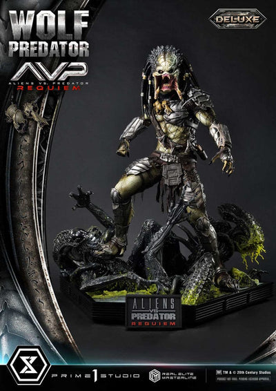 Alien vs. Predator Real Elite Masterline Series Statue 1/3 Requiem Wolf Predator Deluxe Ver. 95 cm