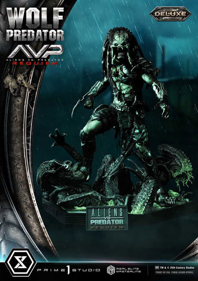 Alien vs. Predator Real Elite Masterline Series Statue 1/3 Requiem Wolf Predator Deluxe Bonus Ver. 95 cm