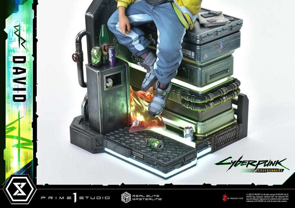 Cyberpunk: Edgerunners Real Elite Masterline Series Statue 1/4 David Deluxe Bonus Version 58 cm