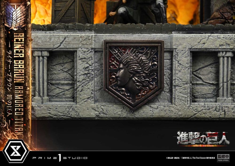 Attack on Titan (TV animation) Ultimate Diorama Masterline Statue Reiner Braun Armored Titan Bonus Version 75 cm