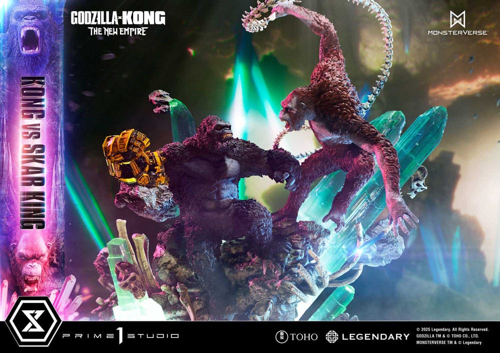 Godzilla x Kong: The New Empire Ultimate Diorama Masterline Series Statue Kong vs Skar King Bonus Version 104 cm