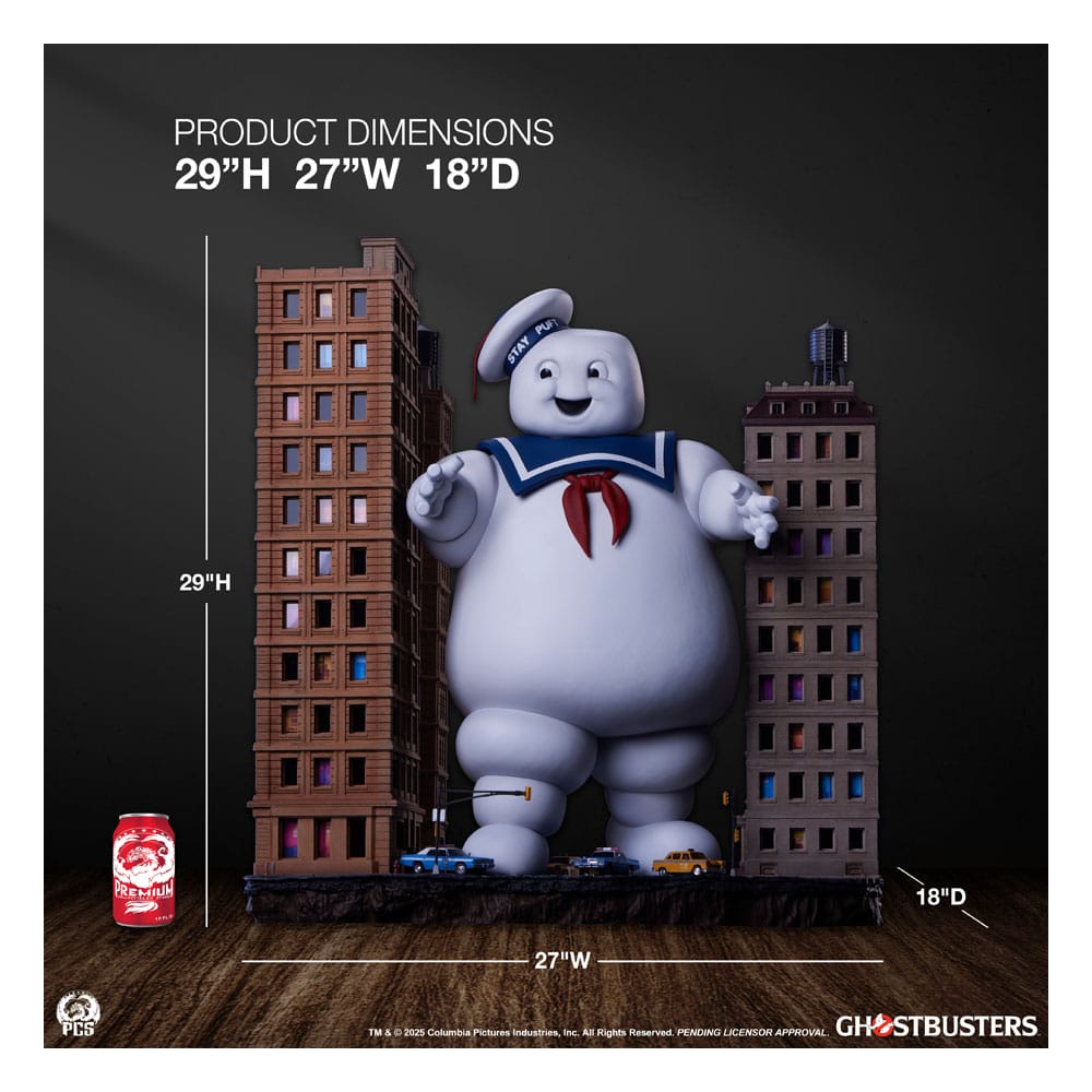 The Ghostbusters Diorama Statue Stay Puft Marshmallow Man 74 cm
