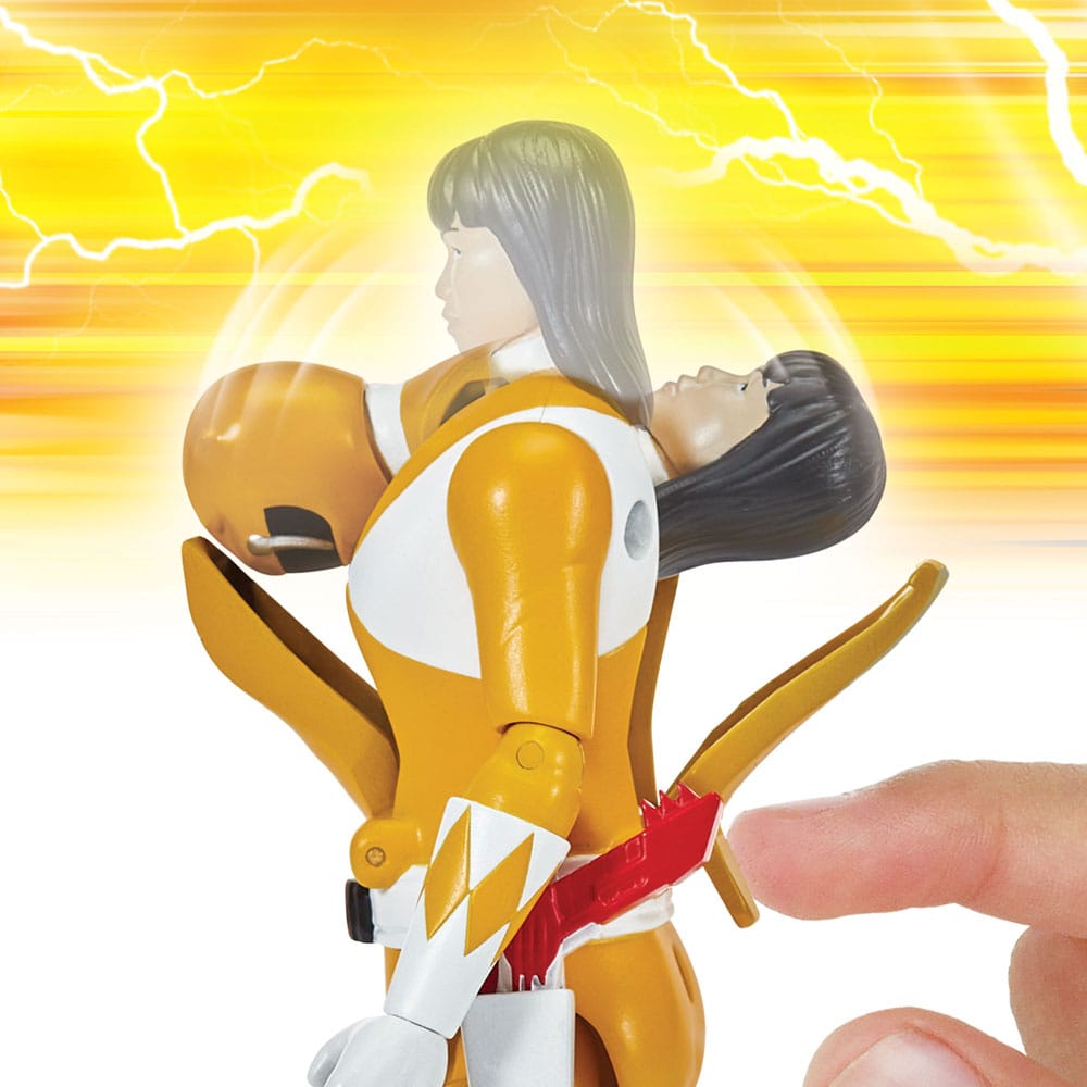 Mighty Morphin Power Rangers Action Figure Auto-Morphin Yellow Ranger 12 cm