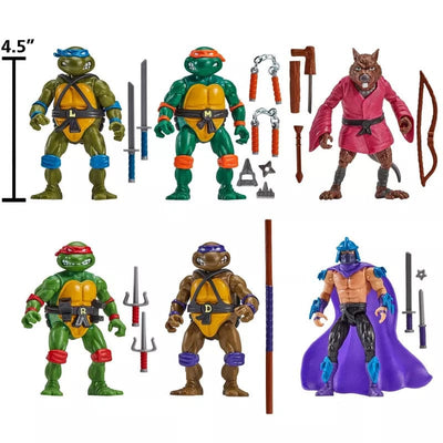 Teenage Mutant Ninja Turtles 6-Pack Action Figures 1988 Remastered heo EU Exclusive