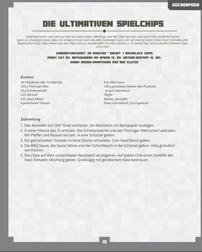 Minecraft Cookbook *German Version*
