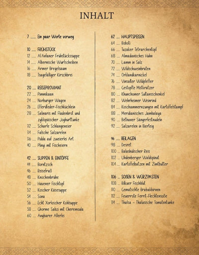 The Dark Eye: The Official Cookbook *German Version*