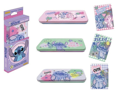 Stitch Trading Cards Good Vibes Pencil Tin - Damaged packaging