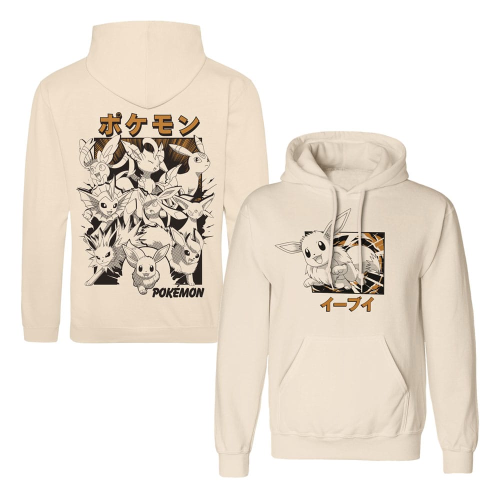 Pokémon Hooded Sweater Eevee Evolutions Katakana