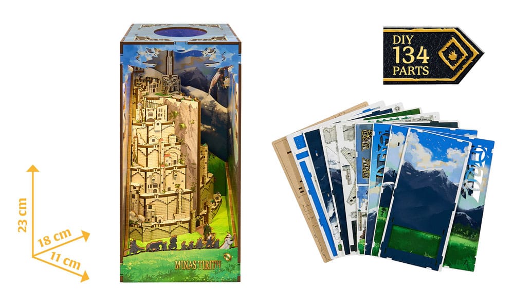The Lord of the Rings Tiny Adventures Book Nook Mini Diorama Minas Tirith 23 cm