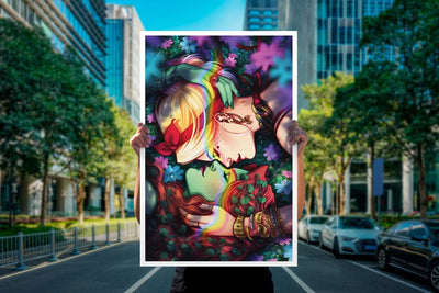 DC Comics Art Print Harley & Ivy 41 x 61 cm - unframed