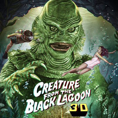 The Creature from the Black Lagoon Art Print Creature from the Black Lagoon (3D Variant) by Ruiz Burgos 61 x 46 cm - unframed