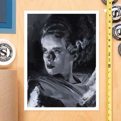 Bride of Frankenstein Art Print Bride of Frankenstein by Chris Valentine 41 x 31 cm - unframed