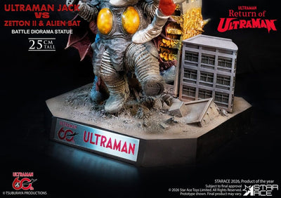 Return of Ultraman Diorama Statue 1/8 Ultraman Jack vs Zetton II & Alien Bat Battle scene 25 cm