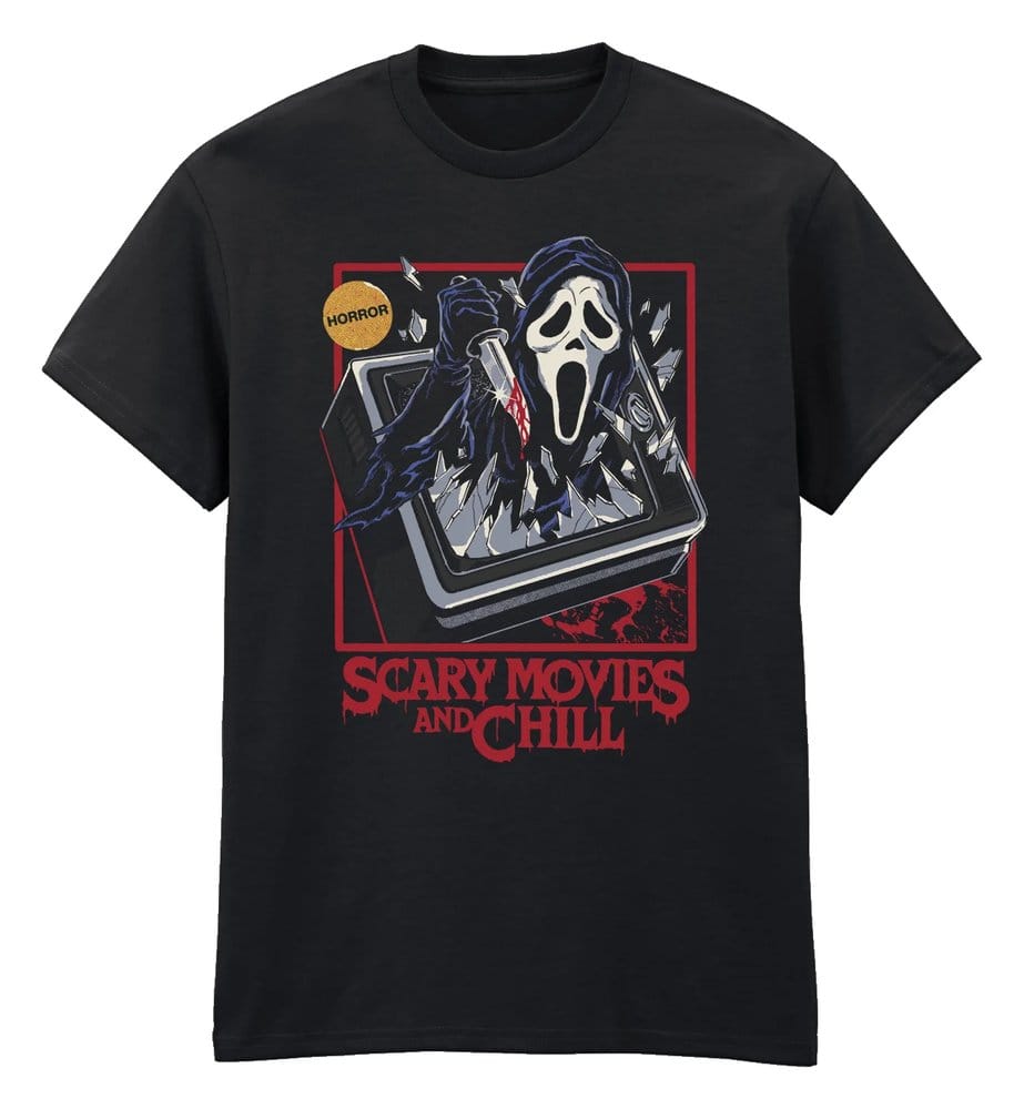 Steven Rhodes x Scream T-Shirt Scary Movies And Chill Black