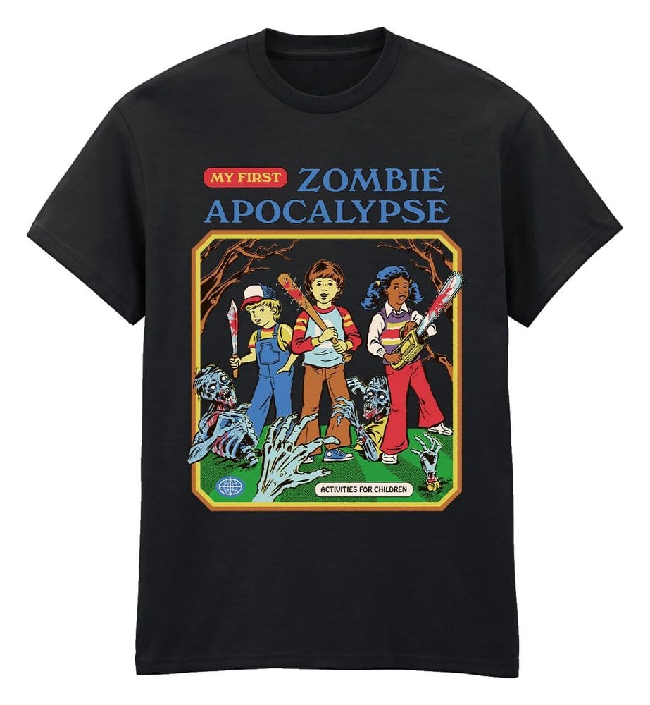 Steven Rhodes T-Shirt Zombie Apocalypse Basic Black