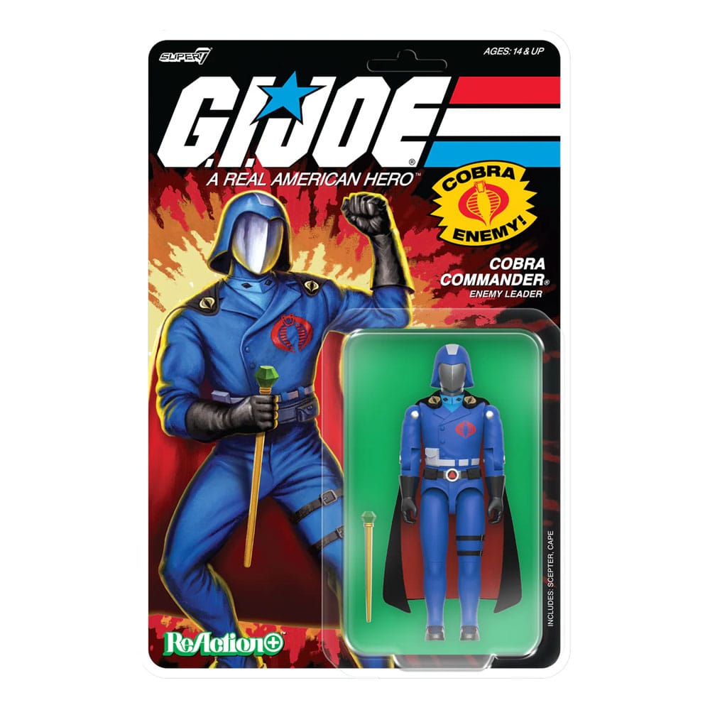 GI Joe ReAction+ Action Figure Wave 06 Cobra Commander (Movie, Black Cape) 10 cm - Damaged packaging