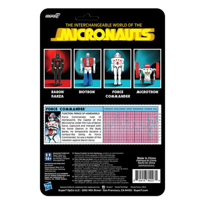 Micronauts ReAction+ Action Figure Force Commander 9 cm