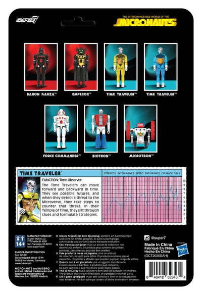 Micronauts ReAction+ Action Figure Wave 03 Time Traveler (Translucent Yellow) 10 cm