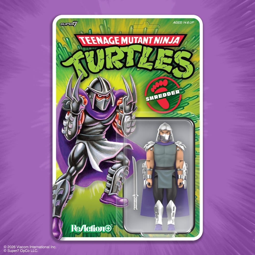 Teenage Mutant Ninja Turtles ReAction+ Action Figure Wave 01 Shredder