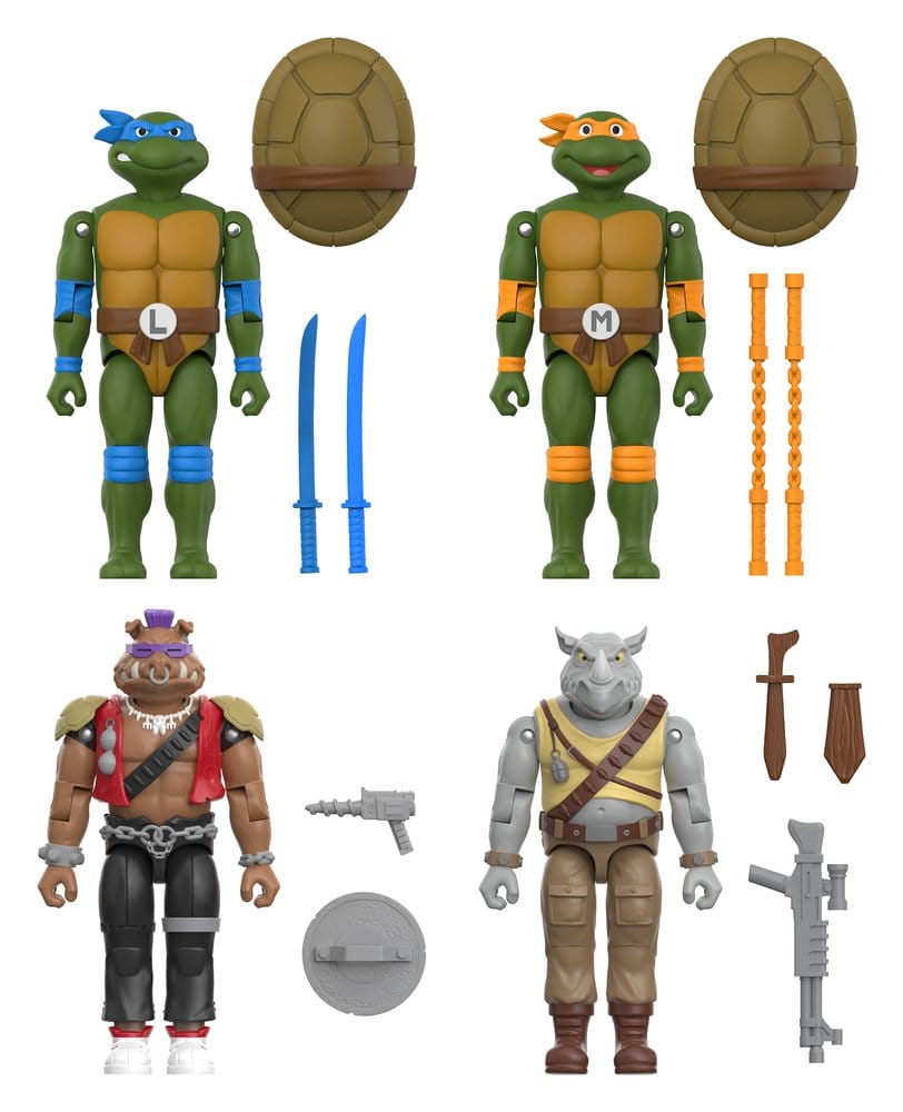 Teenage Mutant Ninja Turtles ReAction+ Action Figure Wave 02 Michelangelo