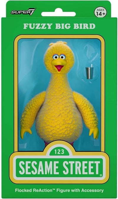 Sesame Street ReAction Action Figure Big Bird (Flocked)