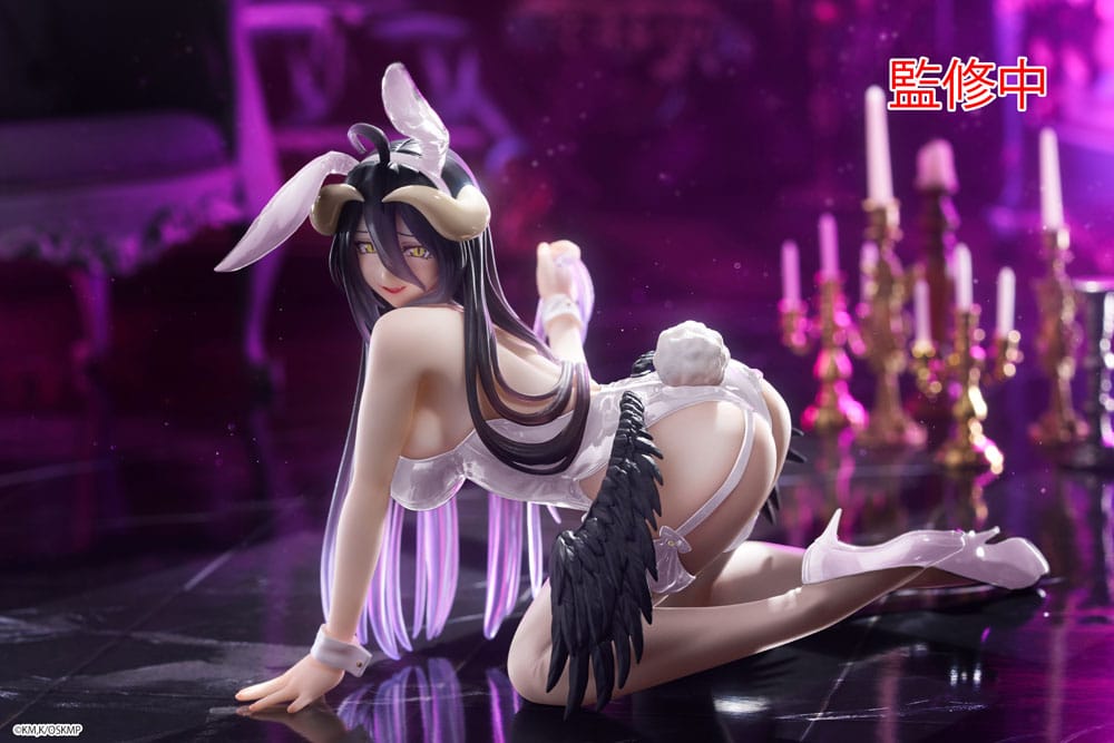 Overlord Desktop Cute PVC Statue Albedo (Bunny Ver.) Renewal 13 cm - Damaged packaging