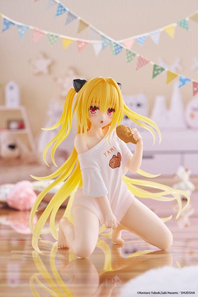 To Love-Ru Darkness PVC Statue Desktop Cute Figure Golden Darkness Roomwear Ver. 13 cm