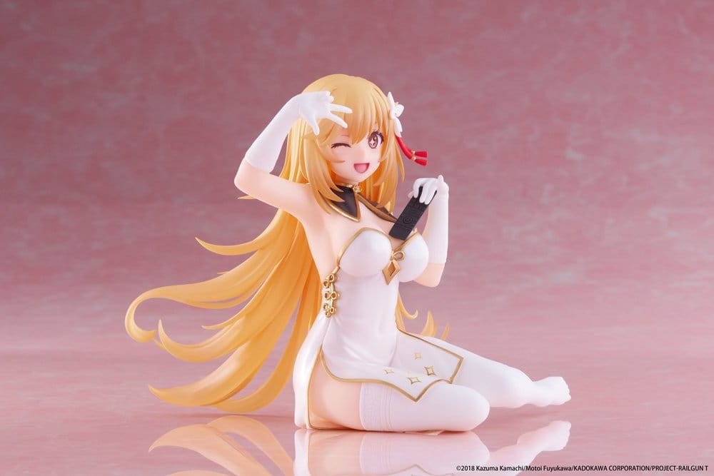 A Certain Scientific Railgun PVC Statue Desktop Cute Figure Misaki Shokuho Chinese Dress Ver. 13 cm
