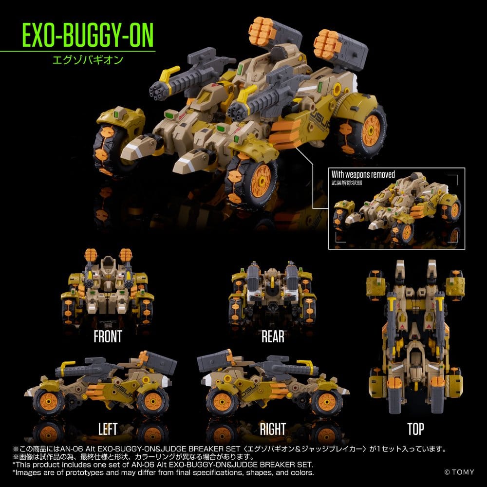 Altered Nano AN-06 Action Figure Alt Exo-Buggy-On & Judge Breaker Set 16 cm