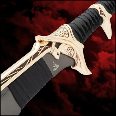 Kit Rae Swords of the Ancients Replica Savathos-Mithrodin War Sword Gold Version 111 cm